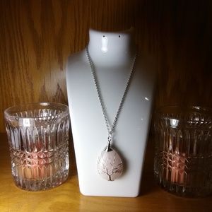 Rose Quartz Tree of Life Necklace